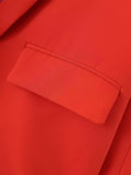 Women's Suits Autumn and Winter Long Sleeve Buckle-Free Blazer Collar Coat Women's Cardigan