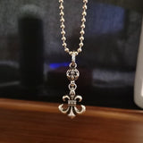 Chrome Hearts Necklace Cross Scout Flower Men's and Women's Vintage Necklace