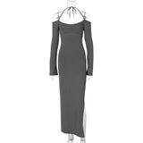 Women Dresses Autumn Sexy Backless Tube Top Dress
