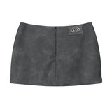 Women Skirt Solid Color Hip Skirt Miniskirt A- line Skirt