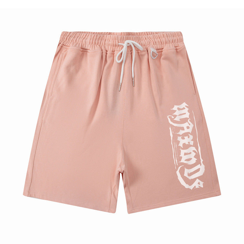 Men Shorts Retro Simple Solid Color Sports Shorts