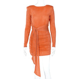 Women Dresses Long Sleeve Sexy Backless Dress