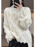 Women Knitwear Autumn and Winter Turtleneck Knitwear Loose Sweater