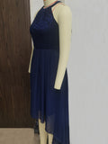 Women Evening Gown Sexy Slim Irregular Chiffon Dress