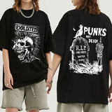 Rock Band The Exploited Retro Graphic Tee Shirt Punks