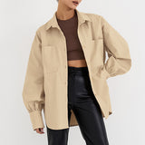 Women Trench Coat Winter Vintage Casual Loose Jacket