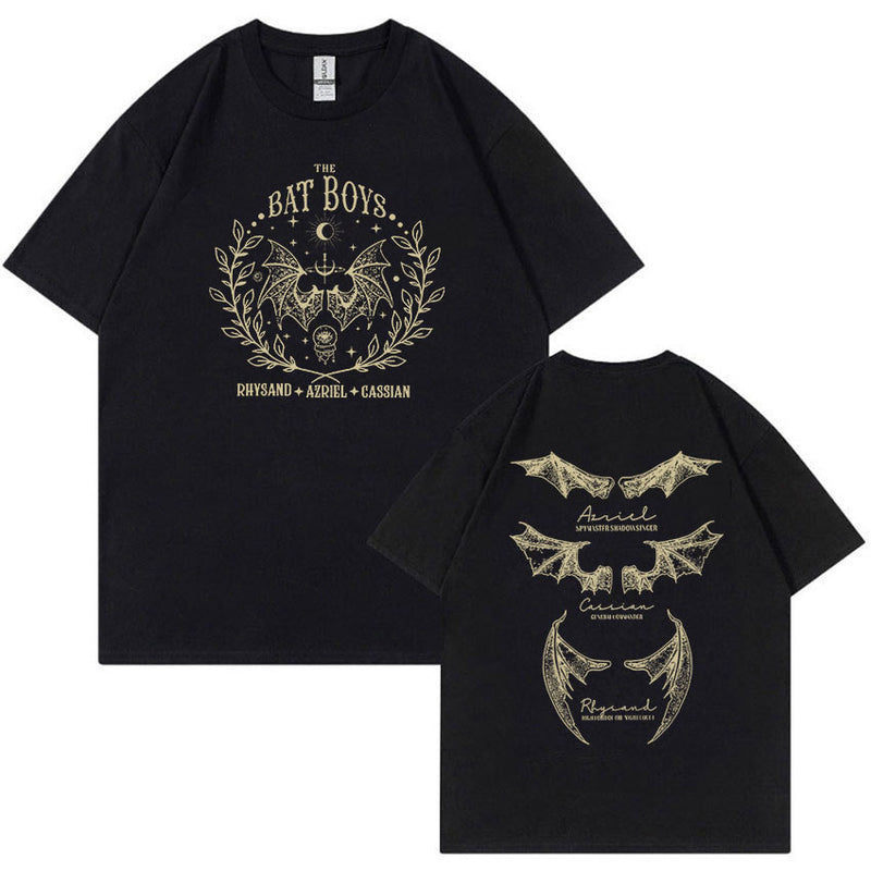 Retro The Bat Boys Rhysand Azriel Cassian T Shirt Men Women