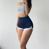 Women Yoga Sports Shorts Tight Sports Stitching Fitness Hot Pants