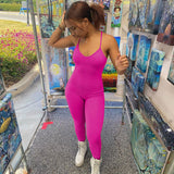 Women Jumpsuit Spring V-neck Backless Slim Fit Jumpsuit