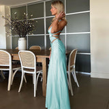 Women Dresses Summer Sexy Solid Color Slim Fit Backless Sling Dress