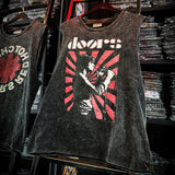Pearl Jam T Shirts Doors Ramones Rock Washed Vintage Tank Top Cotton Sleeveless T-Shirt(Part2)