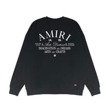 Amiri Long Sleeved Shirt Fashion Brand Crew Sweatshirts round Neck Sweater