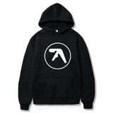 Aphex Twin Clothing  Aphex Twin Logo Printed Hoodie Sweatshirt Pullover Men Women