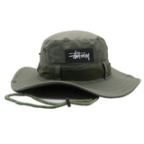 Stussy Hat Men's and Women's Summer Breathable Sun Hat Outdoor
