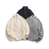 Unisex Sweater Winter Zip Turtleneck Sweater