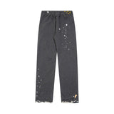 Gallery Dept Sweatpants Hand-painted ink-splashing contrasting casual trousers