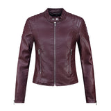 Women Leather Jacket Pu Women's Leather Top Women's Leather Jacket