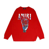 Amiri Long-Sleeve Shirt Personality Printing Stylish Casual