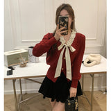 Women Knitwear Autumn and Winter V-neck Sweaters Cardigan