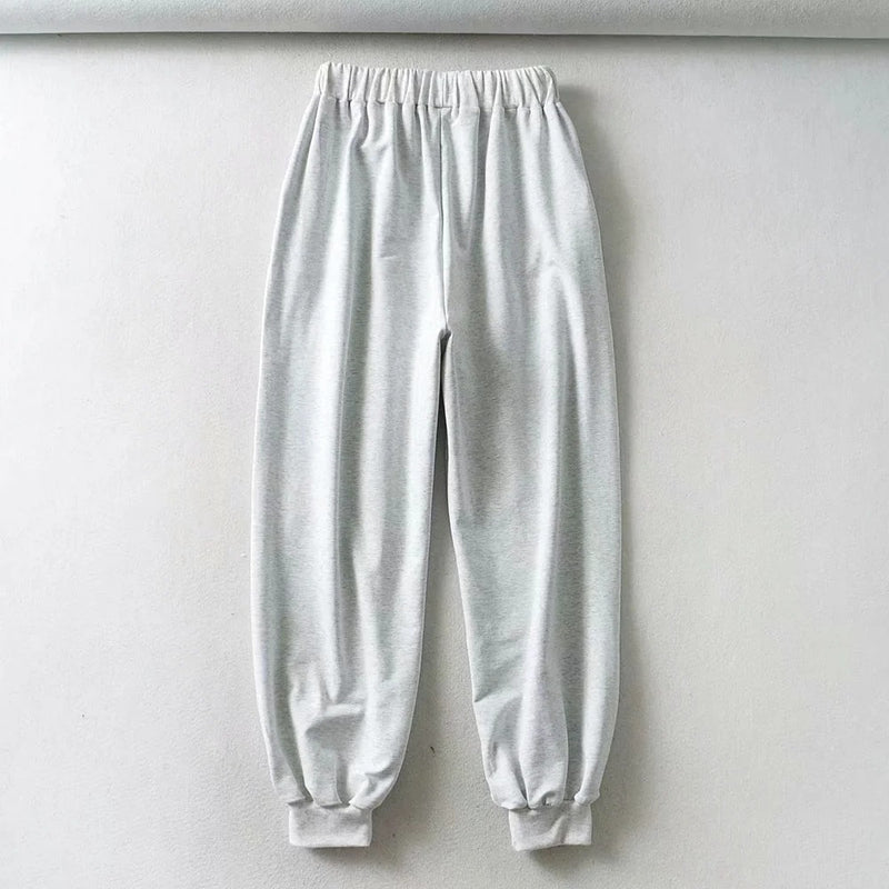 Women Sweatpants Hip Hop Jazz Pants Loose Tappered Letter Sweatpants