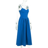 Women Dresses Summer Slim Fit Suspender Dress Sexy Long Dress