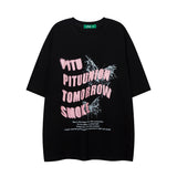 Men T Shirt Graffiti Rhinestone Couple T-shirt