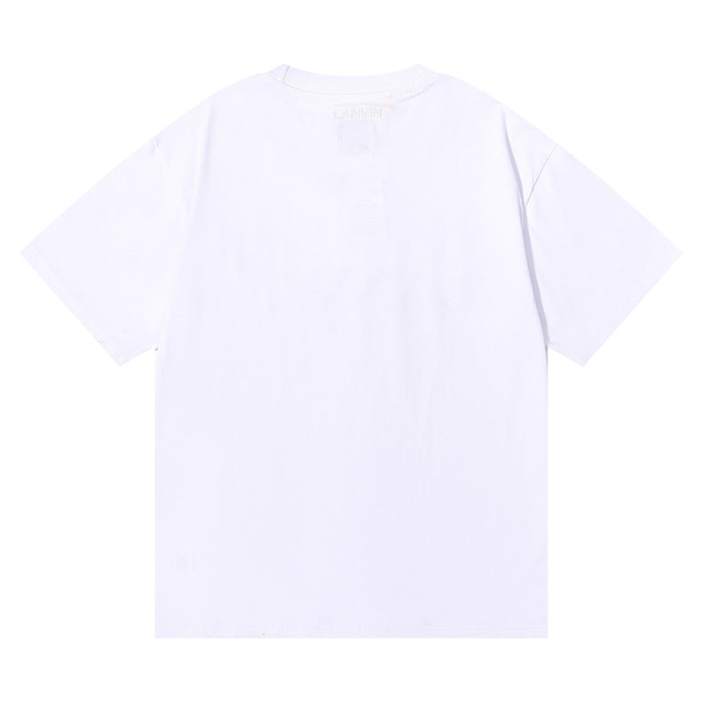 Gallery Dept T Shitrs Printed Double Yarn Cotton Short Sleeve T-shirt