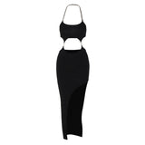 Women Dresses Summer Sexy Backless Hollow Slim Fit Dress