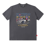 Men T Shirt Couple Short Sleeve T-shirt Men and Women Vibe Retro Half Sleeve T-shirt