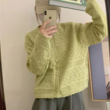 Women Knitwear Autumn Hollow out Sweater Knitted Cardigan