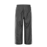 Men Sweatpants Side Striped Casual Sports Pants Loose Straight Wide-Leg Pants Trousers