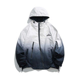 Unisex Jacket Autumn Gradient Hooded Jacket