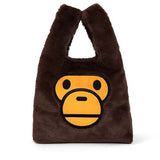 Baby milo children crossbody bag male and female little monkey plush handbag cute