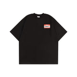 Vetements T Shirts VTM Hello My Name Is Red Signature Graffiti Logo T-shirt