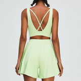 Women Yoga Set Sports Shorts Women's Quick-Drying Culottes