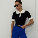 Women Knit Top Classic Style Knitwear