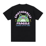 Emotionally Fragile Handle with Care Cute Frog Meme T Shirts