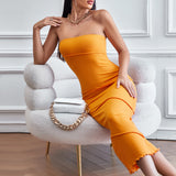 Women Dress Spring and Summer Sexy Hip Skirt Beach Dress