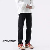 Men Jeans Summer Loose Straight Slim Casual Trousers