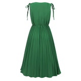 Women Date Dress Summer Pleated Skirt Dress plus Size