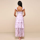 Women Dresses Beach Dress Printed Maxi Dress Backless Dress Sexy (Lbk0409)