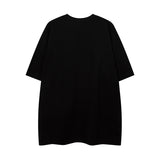 Men T Shirt Letter Foam Printed Couple Short Sleeve T-shirt Men and Women Oversize