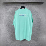 Mens T-shirts 20SS Paris B Home Wave Embroidery Short Sleeve T-Shirt