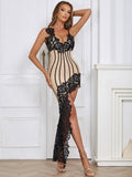 Women's Evening Dress Sexy Lace Sling Long Dress