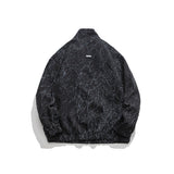 Unisex Jacket Spring and Autumn Vintage Stand Collar Top Jacket Baggy Coat