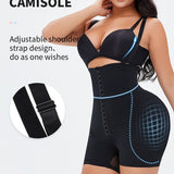Shapewear Bodysuit Adjustable Straps Butt-lifting Design Hook Eye Closure