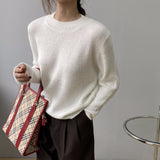 Women Winter Knitted Sweater Long Sleeve Thick Knitwear 8t7196