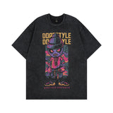 Men T Shirt Skull Distressed Half Sleeve T-shirt