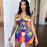 Women Dresses Spring Sexy Backless Slim Fit Sling Dress