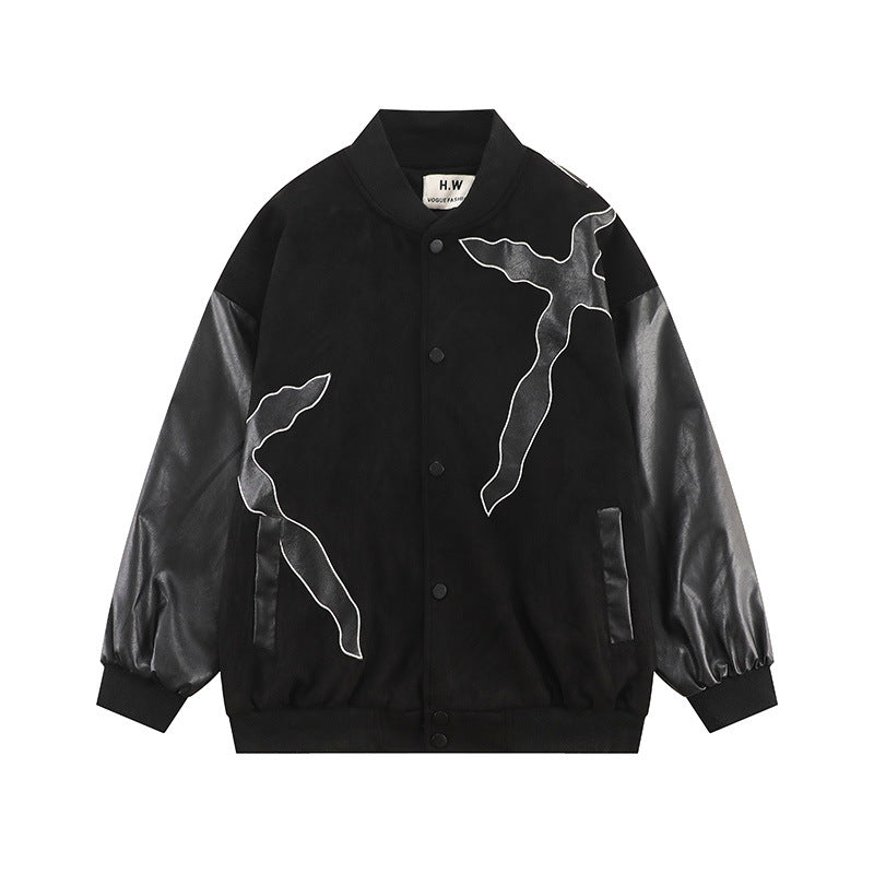Men Jacket Coat Baseball Uniform Jacket Men's Ins Autumn and Winter Coat